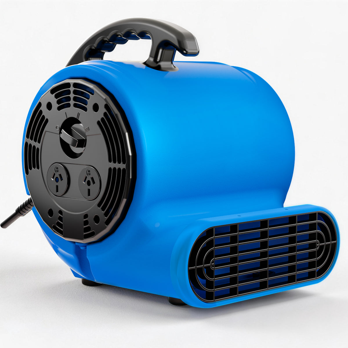 Rvchic 1/3 HP Air Mover Blower,1200 CFM Floor Dryer with 3‑Speed Control, 4-Angle Adjustment, for Water Damage Repair, Carpet Drying, Plumbing, Blue